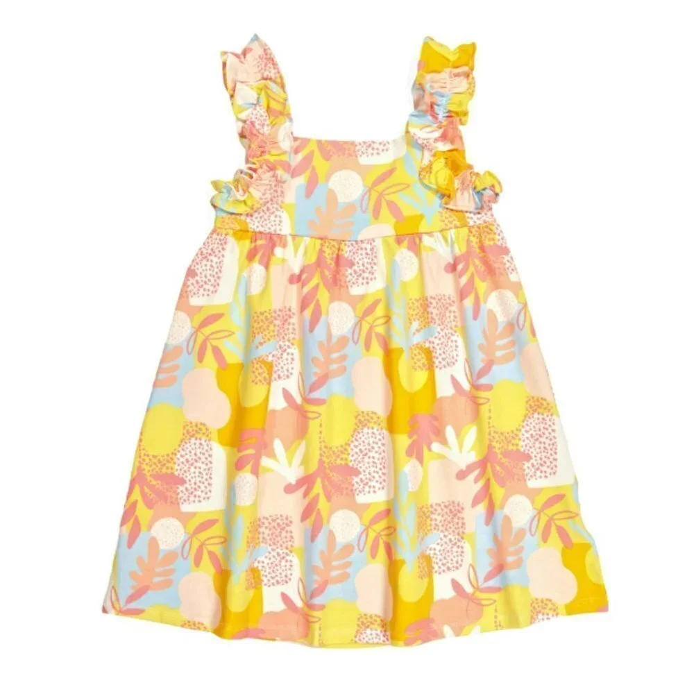 NWT Cynthia Rowley Toddler Girls Cinched Ruffle Strap Dress